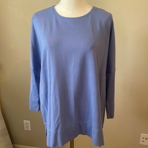 J. Jill Ponte Blue Sweatshirt Medium
